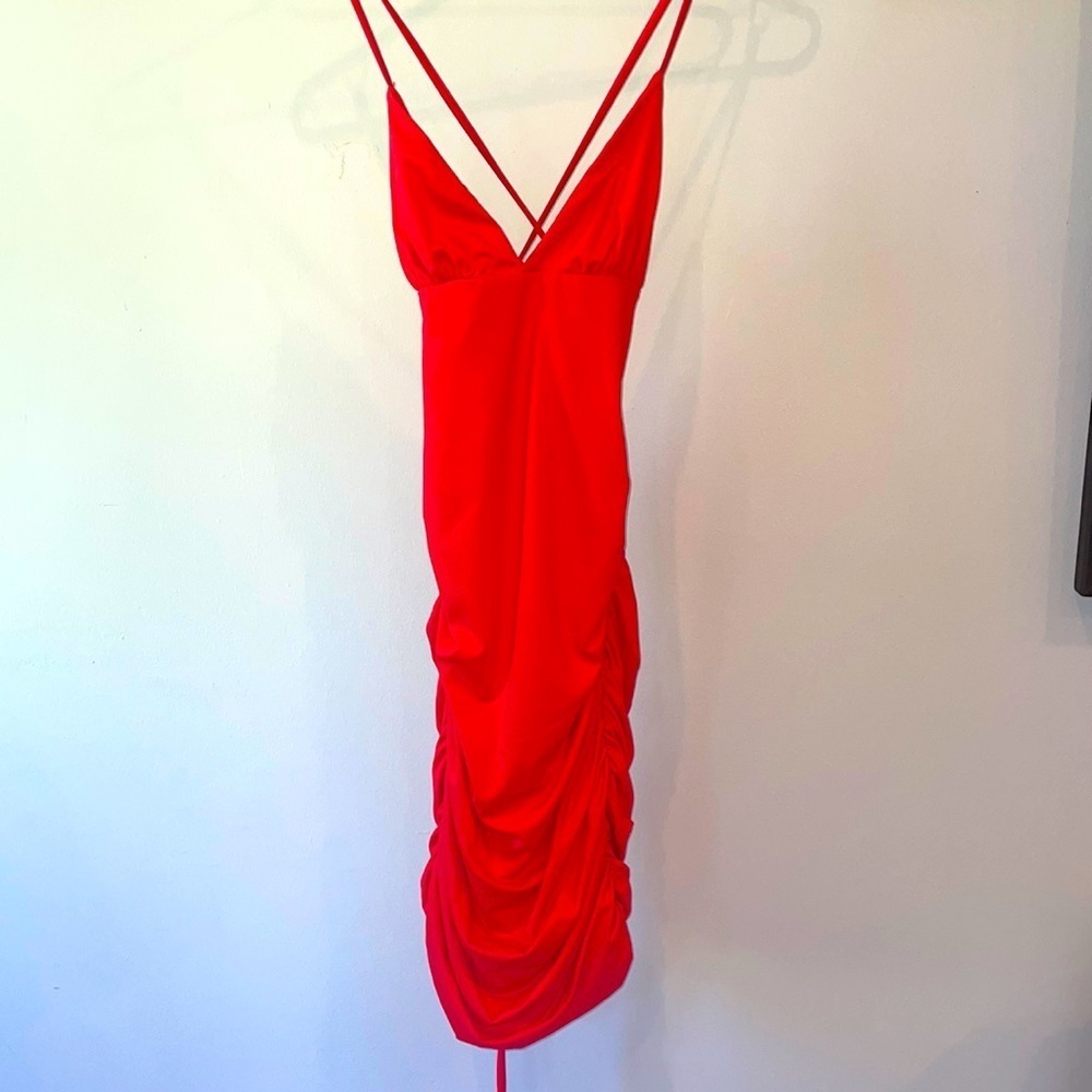 Super sexy fitted classic red party/club night out dress xs